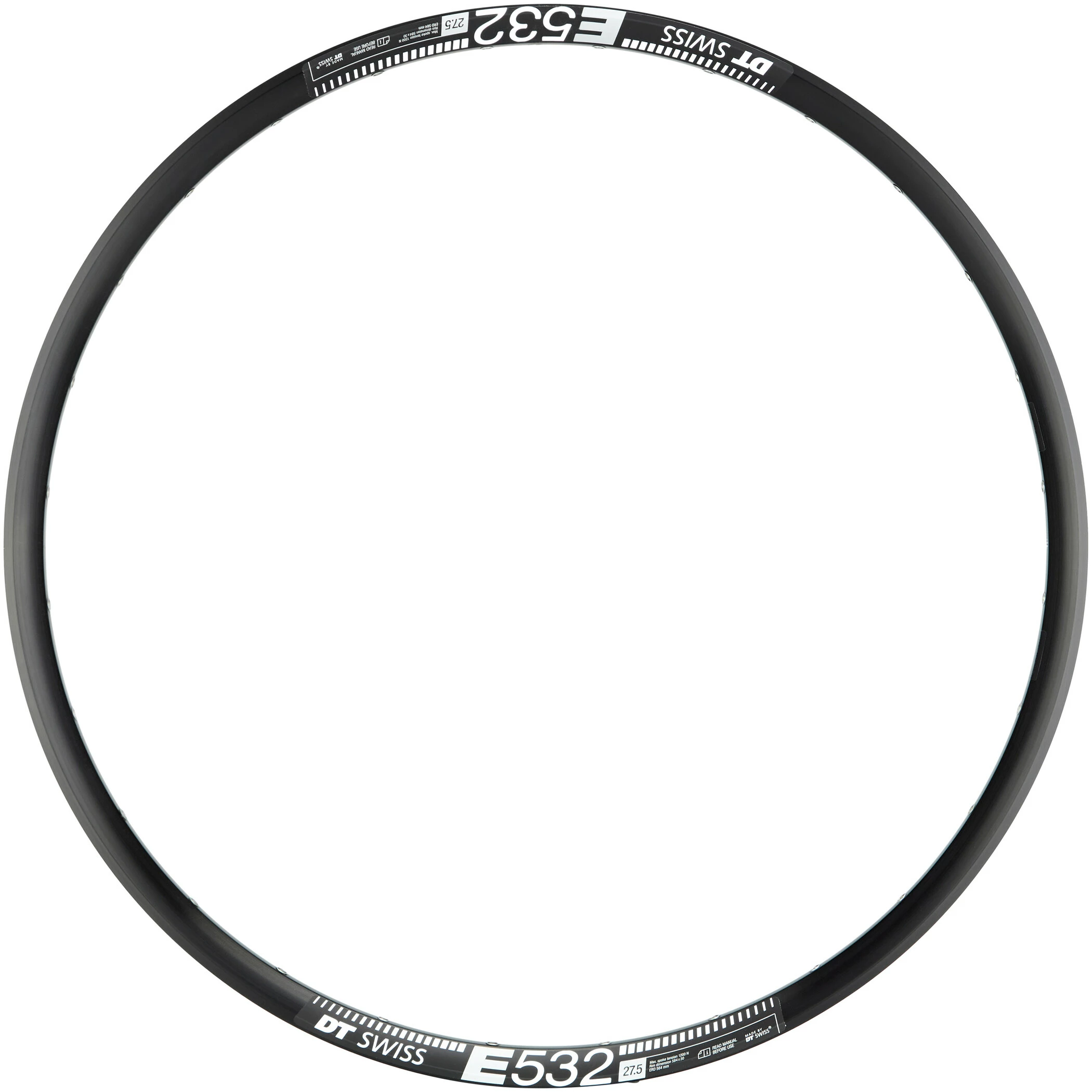 Dt-swiss DT Swiss E 532 Kant 27,5 "skive 30 Mm, Sort