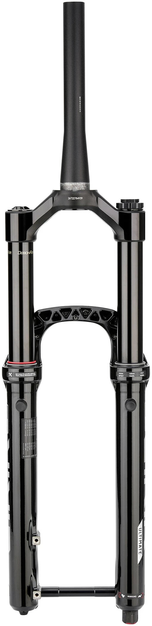 RockShox Lyrik Ultimate Charger 3 RC2 Affjedringsgaffel 27,5" Boost 160 Mm 44 Mm DebonAir+ Tilspidset, Sort - Billede 3