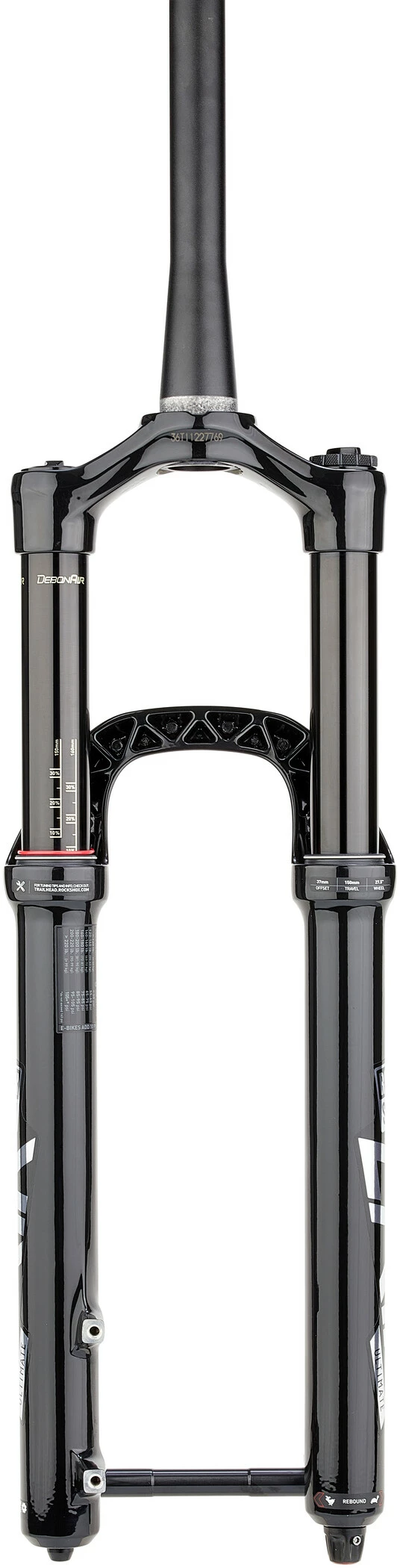 RockShox Pike Ultimate RC2 Affjedringsgaffel 27,5 "150 Mm Skive Tilspidset 37 Mm Forskydning 15x110 Mm, Sort - Billede 3