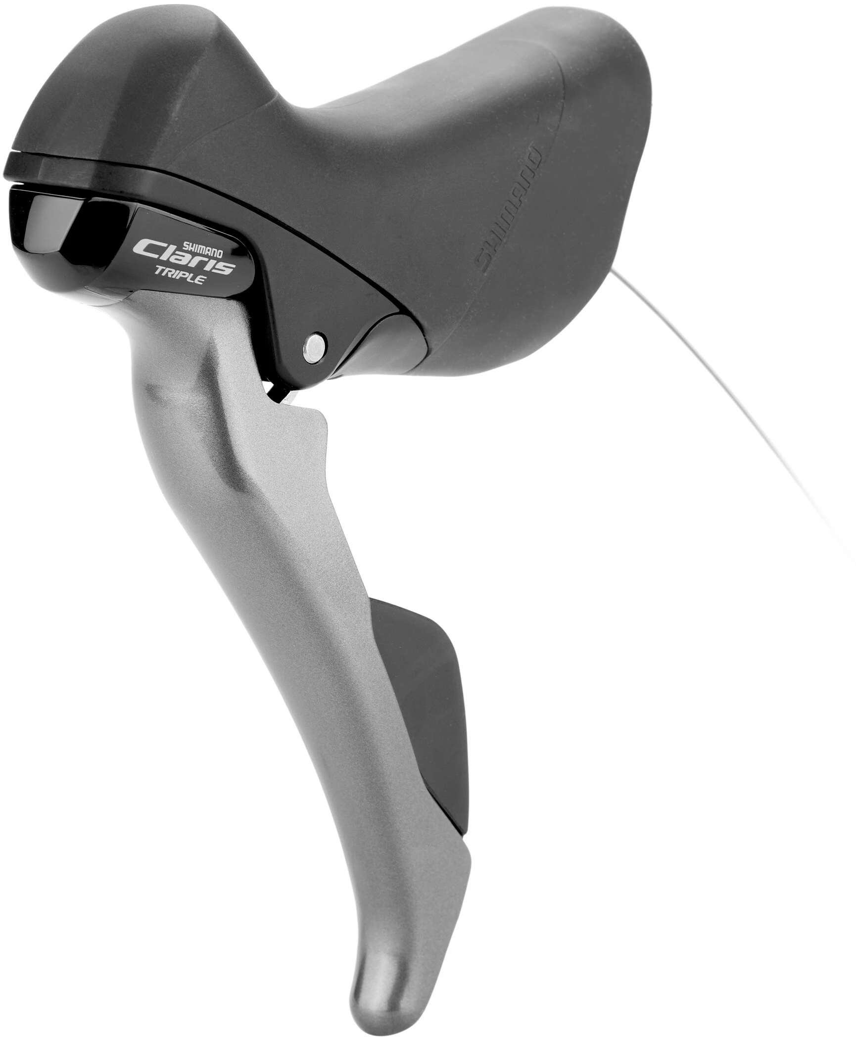 Shimano Claris ST-R2000/-R2030 Gearhåndtag Venstre 3-speed, Grå/sort
