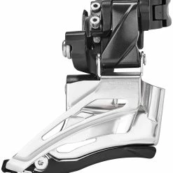 Shimano Deore MTB FD-M6025 Forskifter 2x10-speed Down Swing Klemme Høj, Sort/sølv