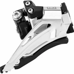 Shimano Deore MTB FD-M6025 Forskifter 2x10-speed Top Swing Klemme Lav, Sort/sølv