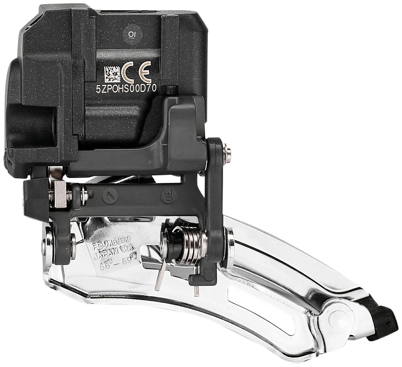 Shimano Deore XT Di2 FD-M8070 Forskifter 2x11 Down Swing, Sort - Billede 2