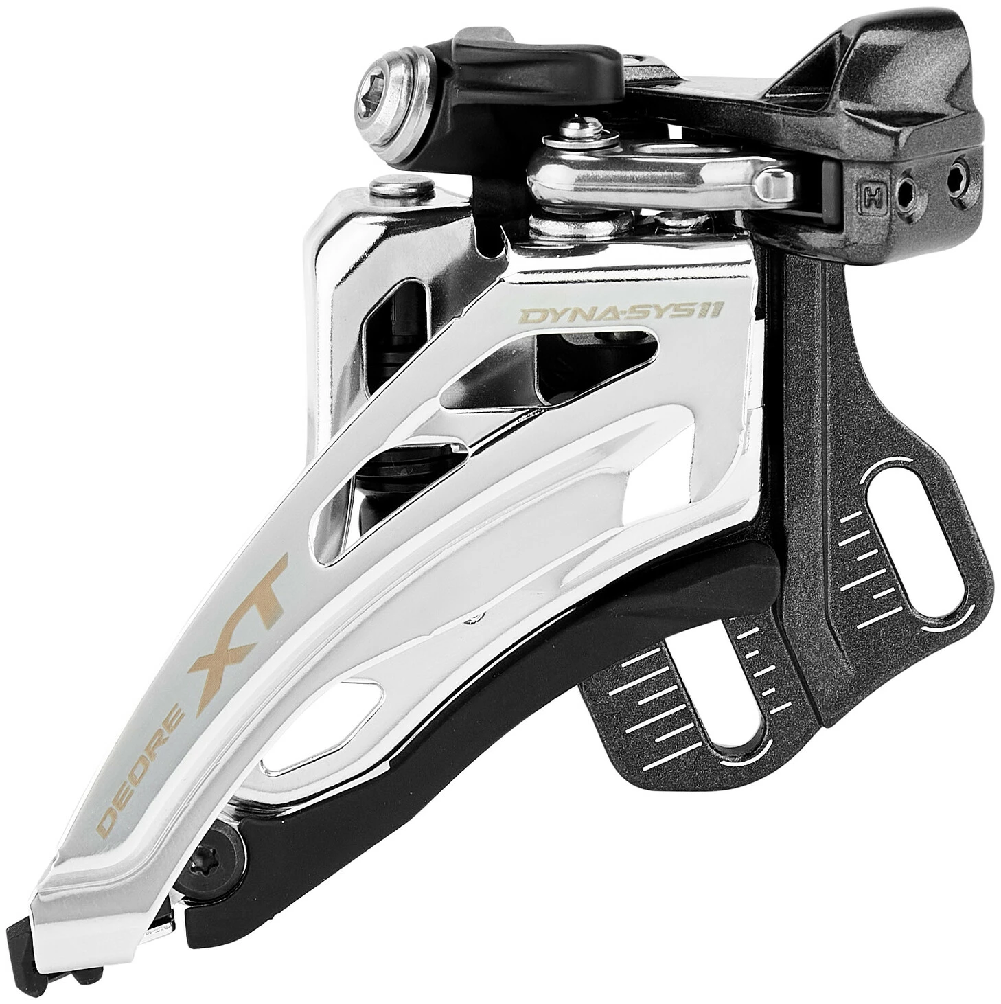 Shimano Deore XT FD-M8020 Forskifter 2x11-speed Direct Mount Side-Swing, Sort/sølv