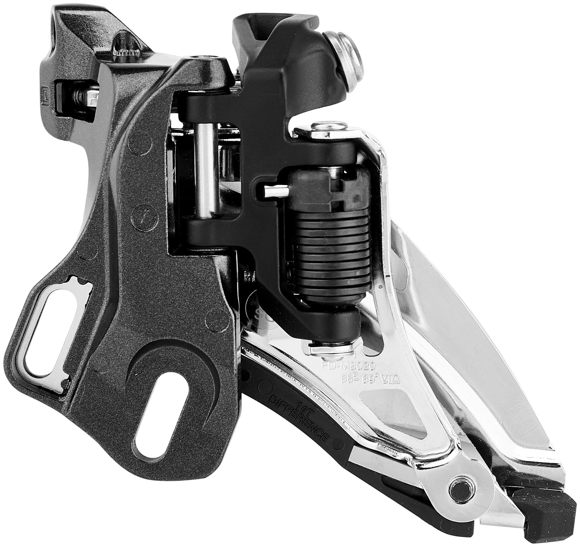 Shimano Deore XT FD-M8020 Forskifter 2x11-speed Direct Mount Side-Swing, Sort/sølv - Billede 2