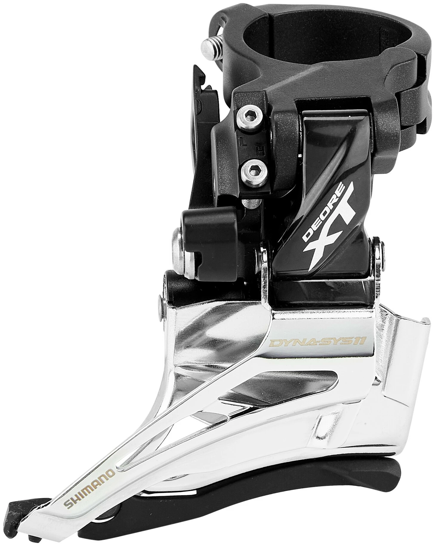 Shimano Deore XT FD-M8025 Forskifter 2x11-speed Forskifter Dual Pull, Sort/sølv