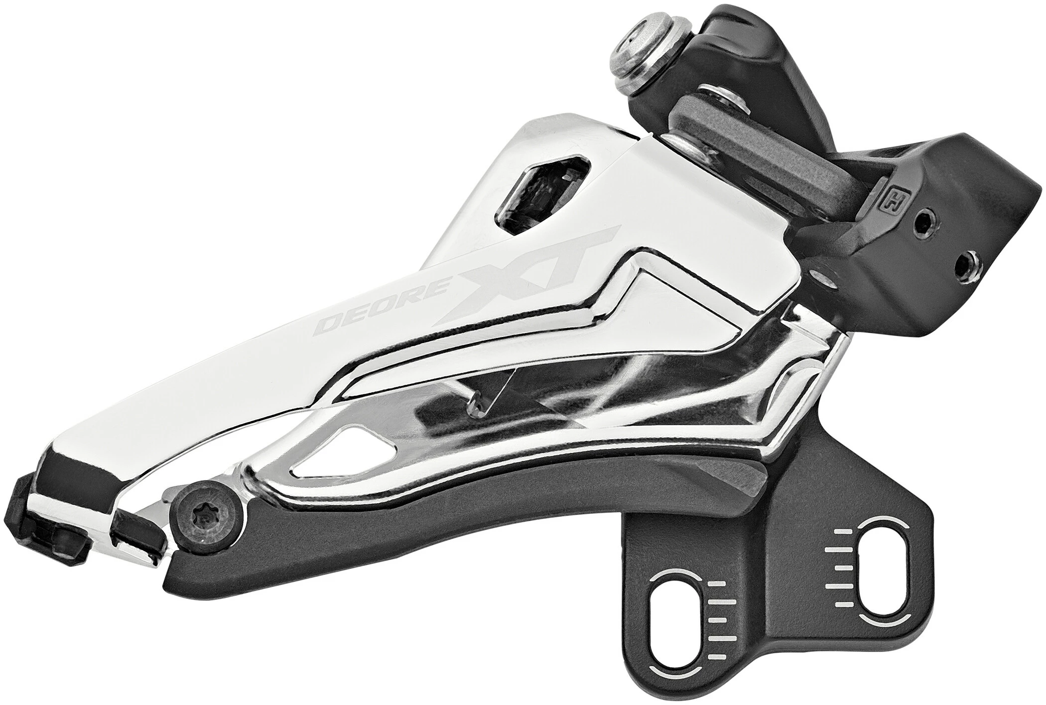 Shimano Deore XT FD-M8100 Forskifter 2x12 Side Swing Low Direct Mount Front-Pull, Sort/sølv