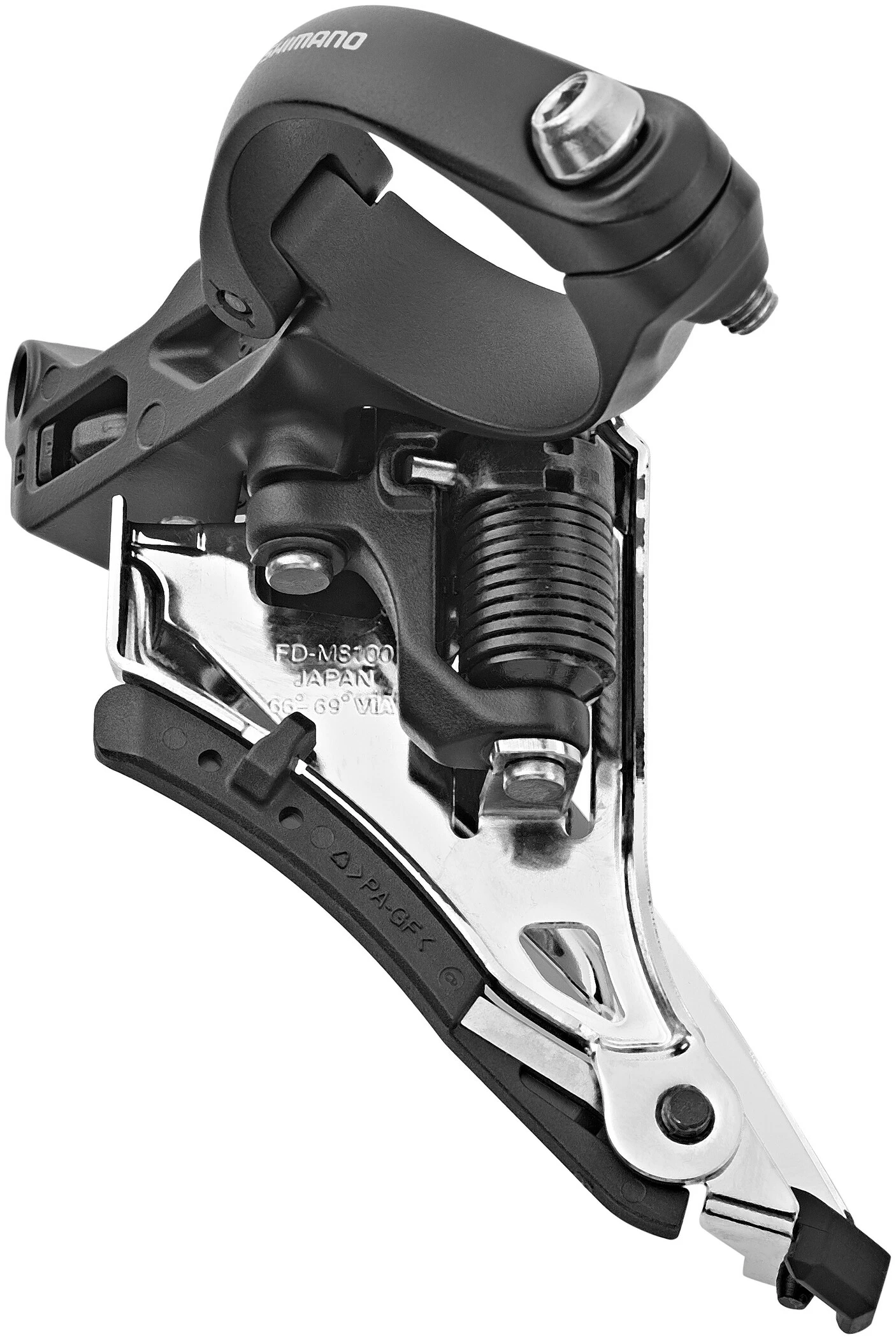 Shimano Deore XT FD-M8100 Forskifter 2x12 Side Swing Mid Clamp Front-Pull, Sort/sølv - Billede 2