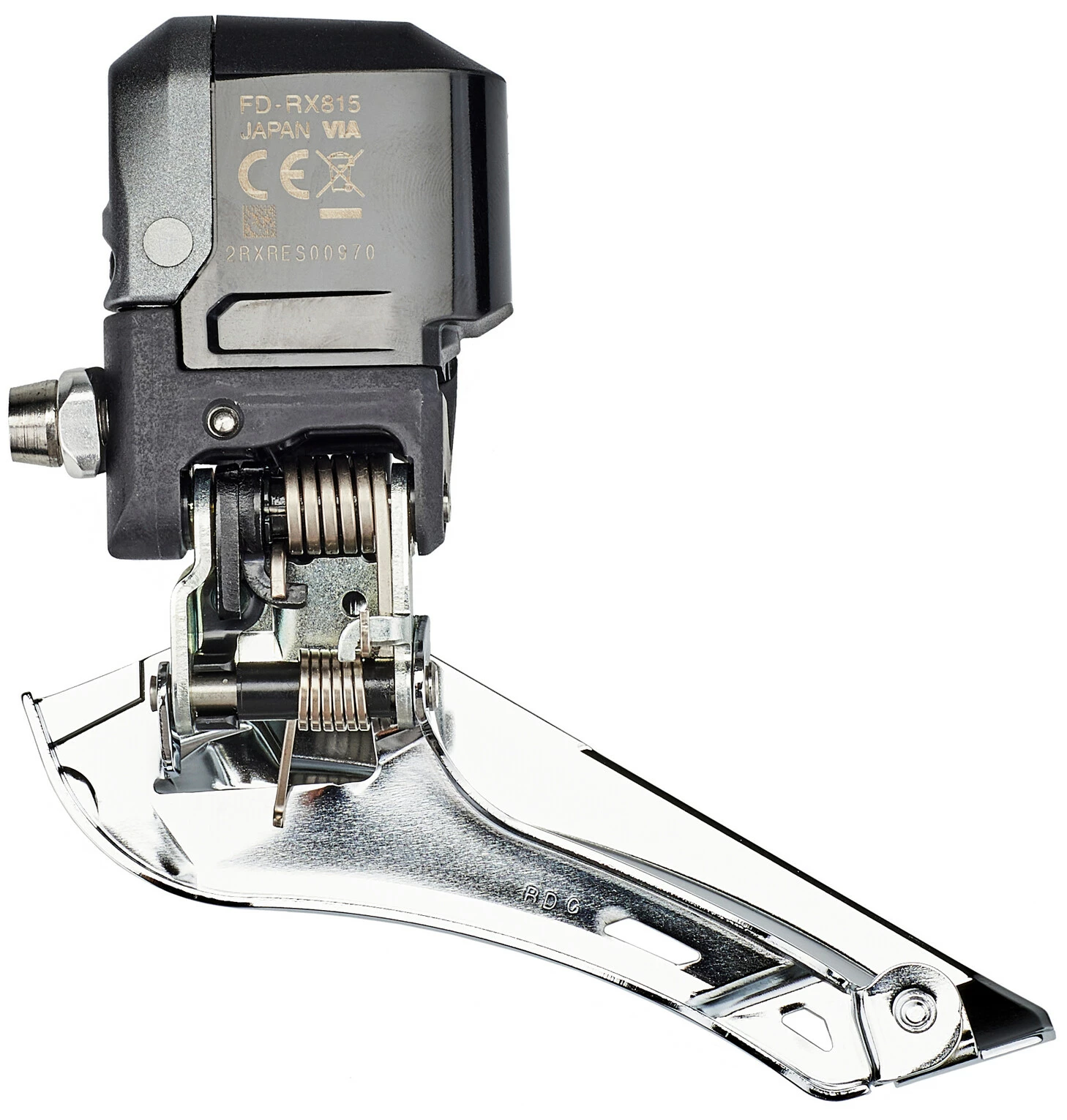 Shimano GRX Di2 FD-RX815 Forskifter 2x11 Braze-On, Sort/sølv - Billede 2