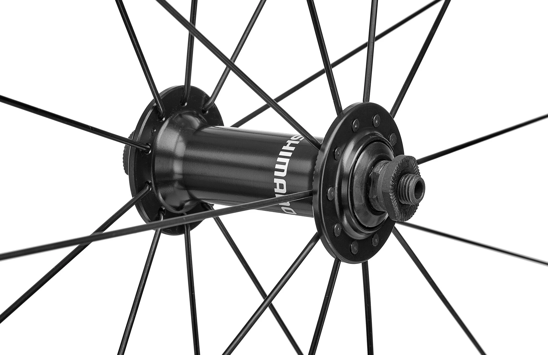 Shimano Road WH-RS100-CL Forhjul QR 100mm Fælgbremse, Sort - Billede 3
