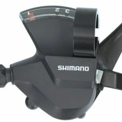 Shimano SL-M315 Gearskifter Rapidfire Plus 3-speed Venstre, Sort
