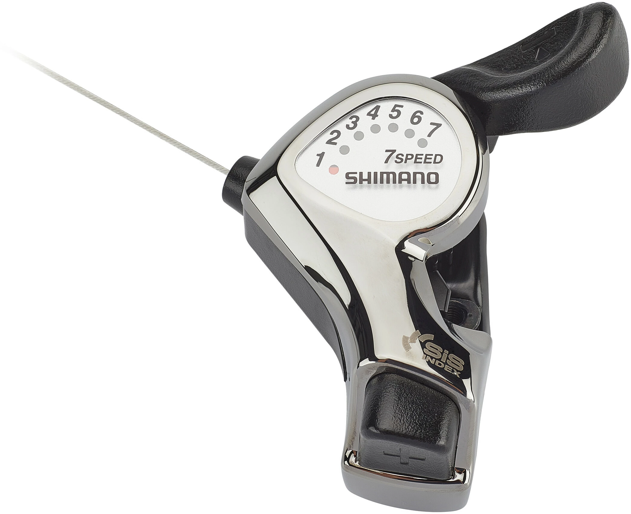 Shimano Tourney SL-FT55 Gearskifter 7-trins, Sølv/sort - Billede 2