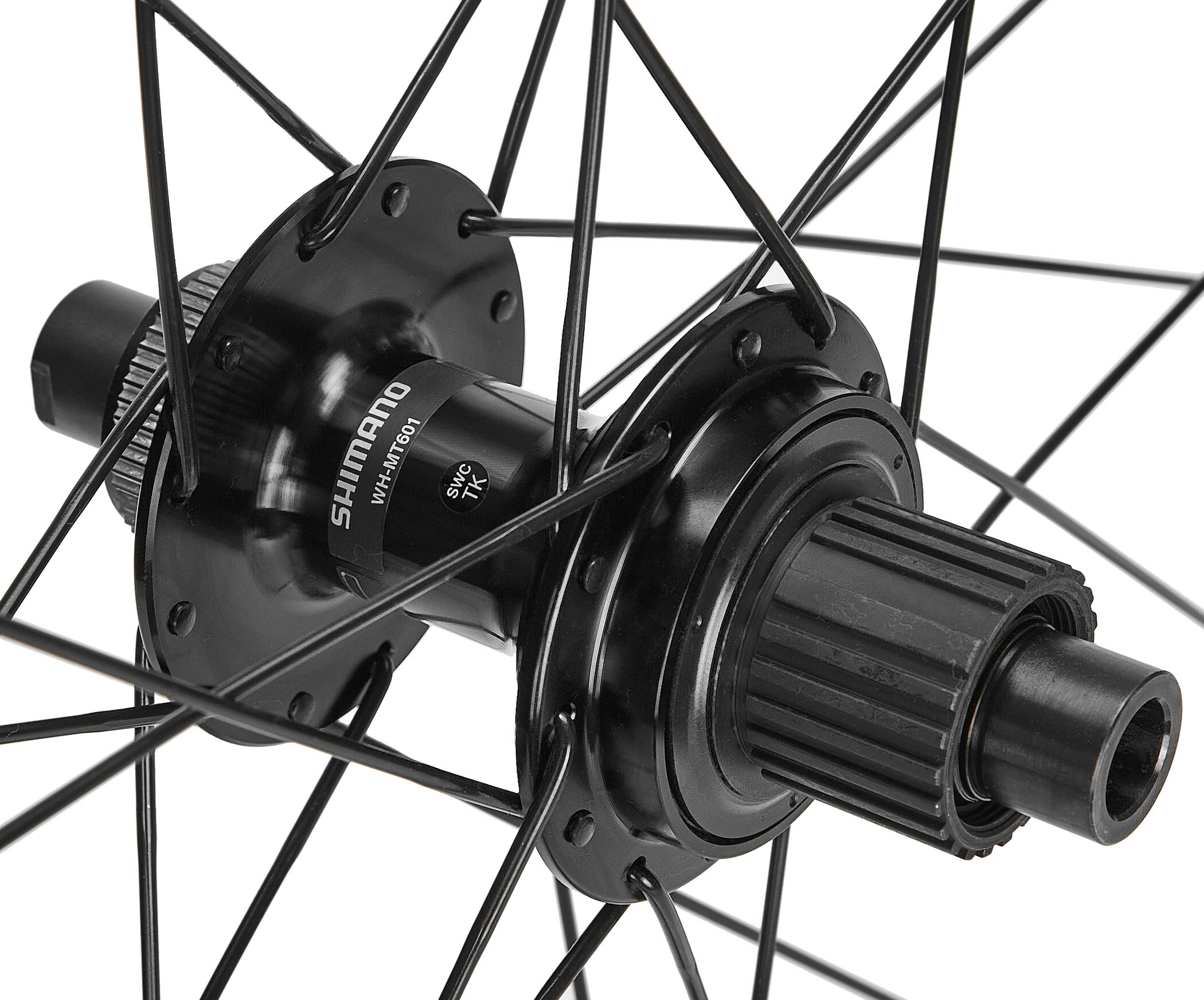 Shimano WH-MT601 Baghjul 27,5" 12-speed CL Disc E-Thru 142mm, Sort - Billede 3
