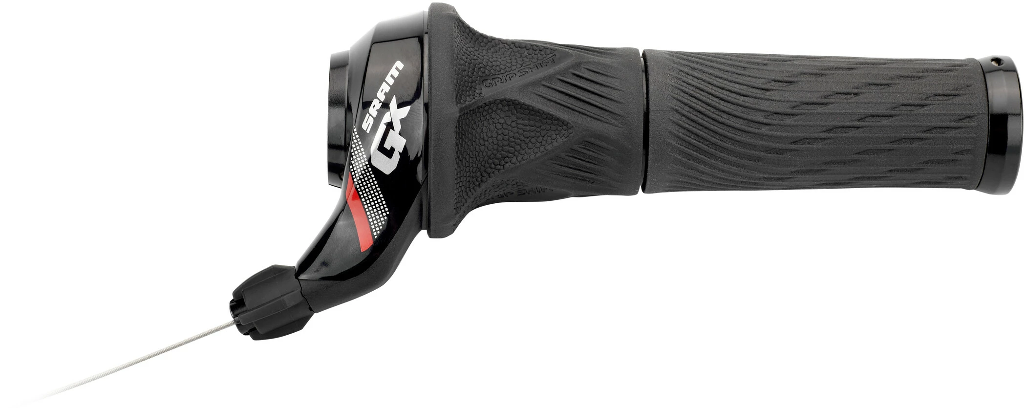 SRAM GX Gearhåndtag 2-gear Inkl. Lock-On Greb, Sort/rød