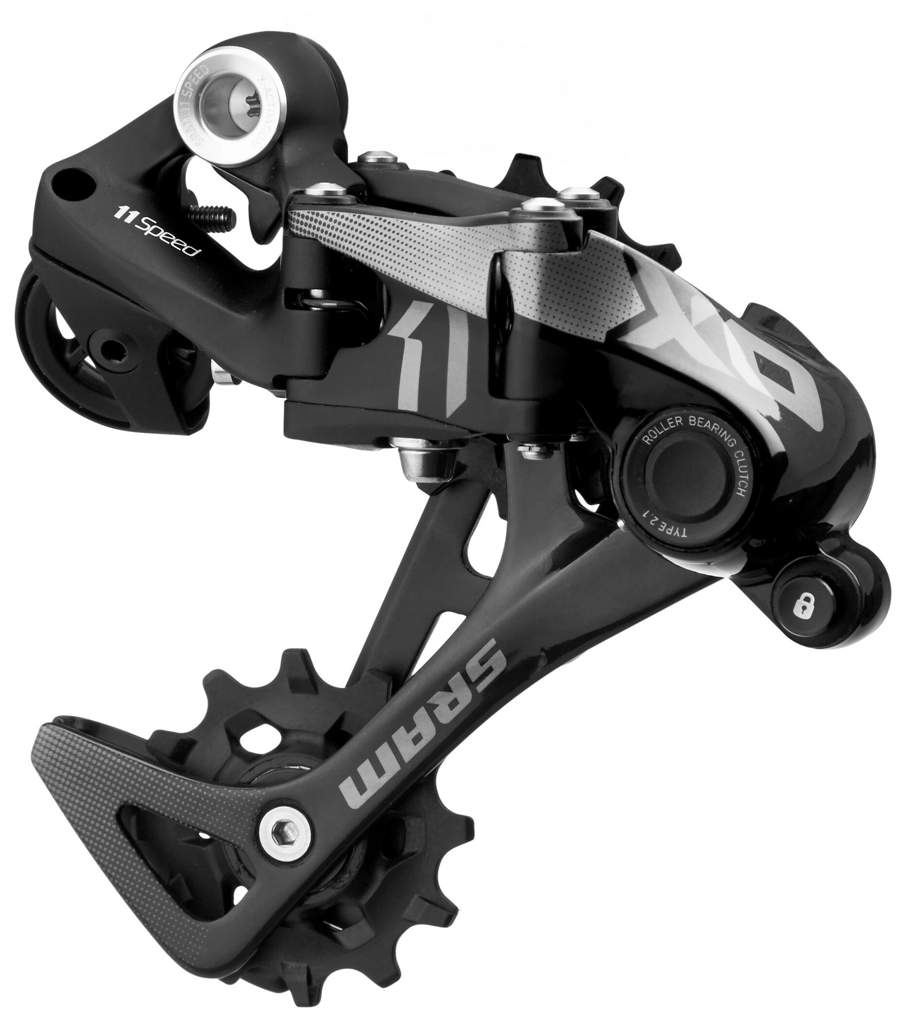 SRAM X01 Type 2.1 Bagskifter 11-speed Langt Bur, Sort/rød