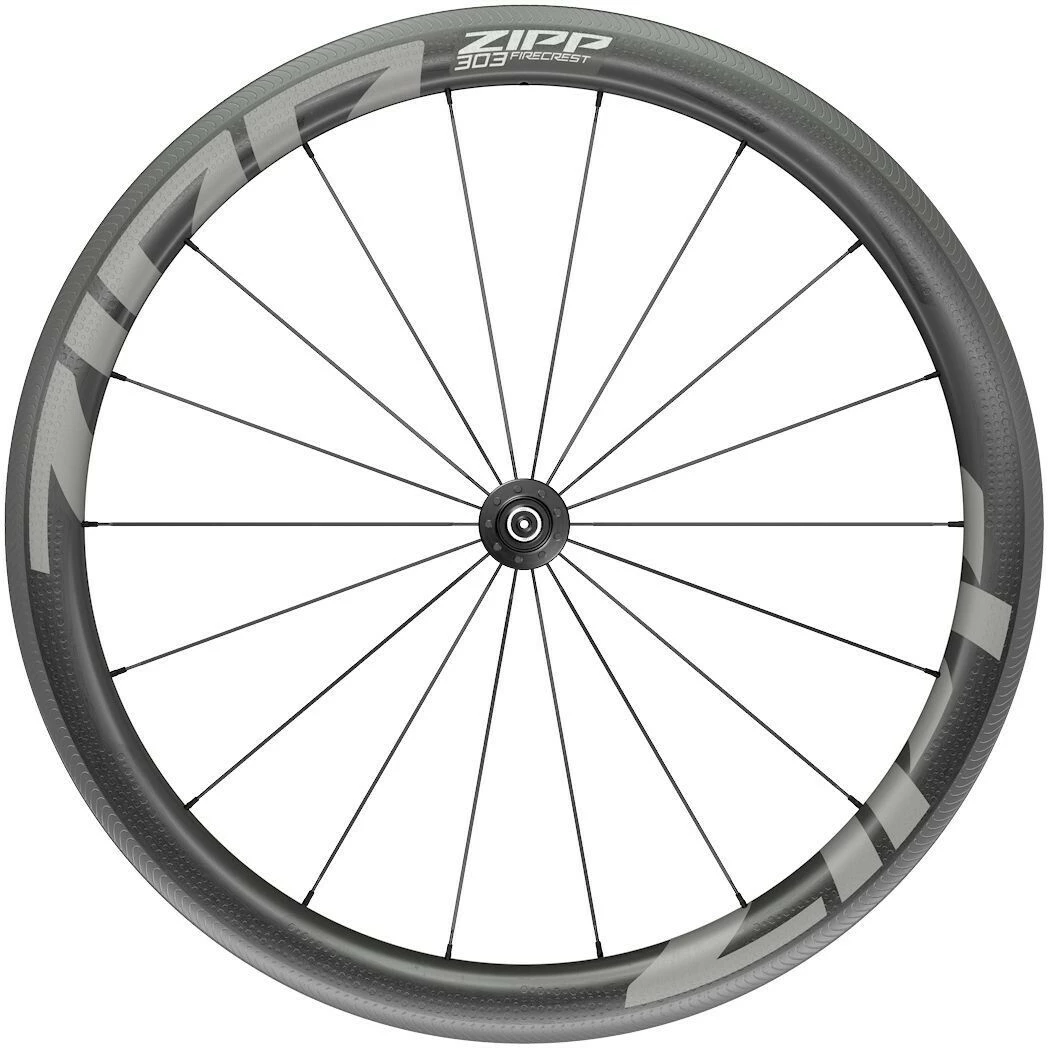 Zipp 303 Firecrest Forhjul 28" 100mm Carbon Tubular QR, Sort - Billede 5