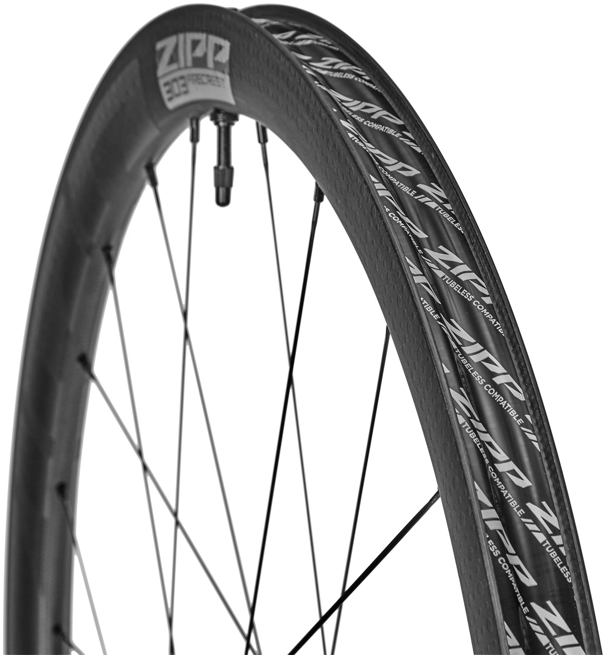 Zipp 303 Firecrest Baghjul 28" 12x142mm Carbon Disc CL Tubeless Shimano, Sort - Billede 2